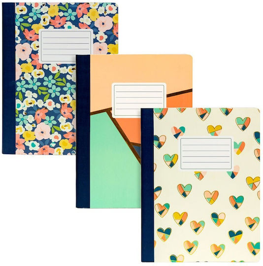 Pukka Pad 19x24 70 sheets Heart Composition Notebook 9096ht-cd Pukka Pad