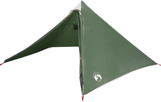 vidaXL Σκηνή Camping Teepee Πράσινη για 7 Άτομα 427x411x178εκ.