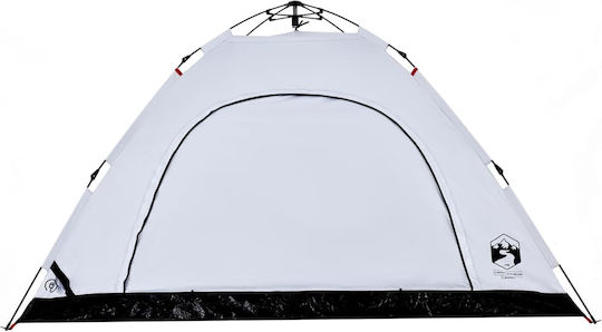 vidaXL Σκηνή Camping Igloo Λευκή για 5 Άτομα 300x300x185εκ.
