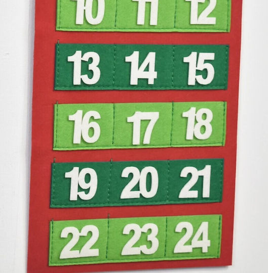 Calendar Advent Crăciun DIY Tesătură