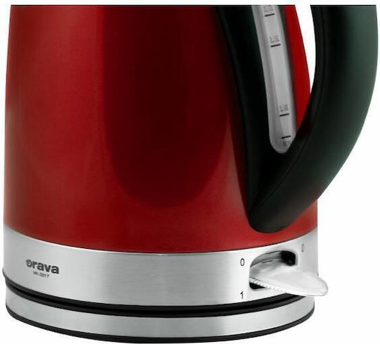Orava Електрическа Кана 1.7л 2000W Червена
