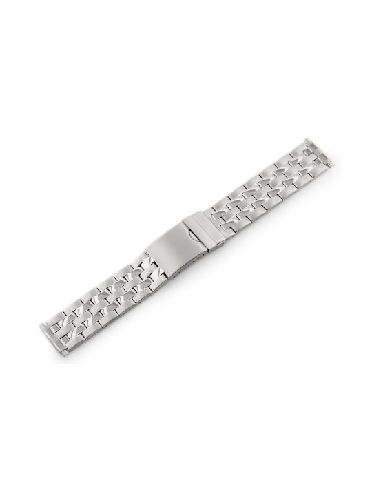 Metallic-Armband Silber 20mm