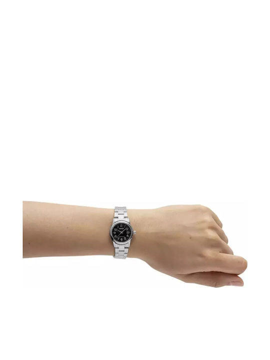 Casio Damen Uhr mit Silber Metallarmband