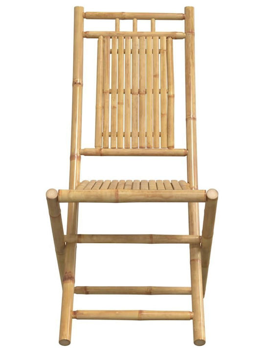 Outdoor Chair Bamboo Coffee 2pcs 46x66x99cm