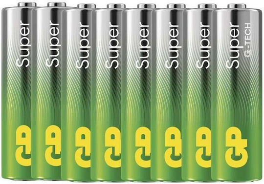 Genius Pack Alkaline Batteries AA 1.5V 8pcs