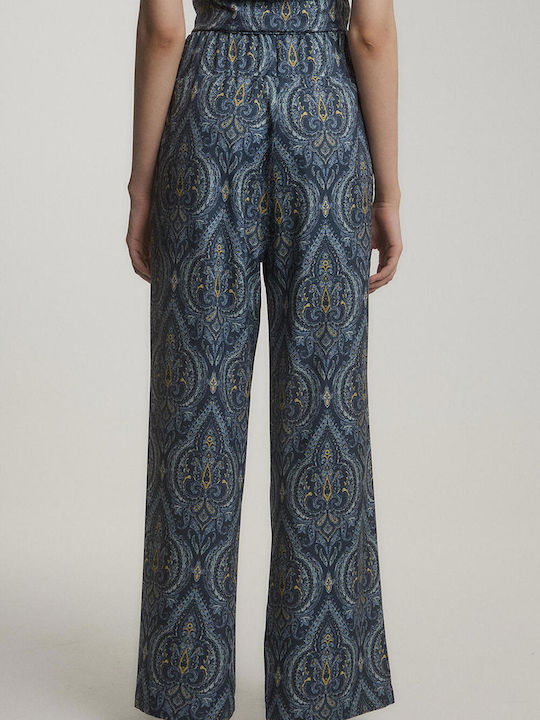 Women's Fabric Trousers Blue