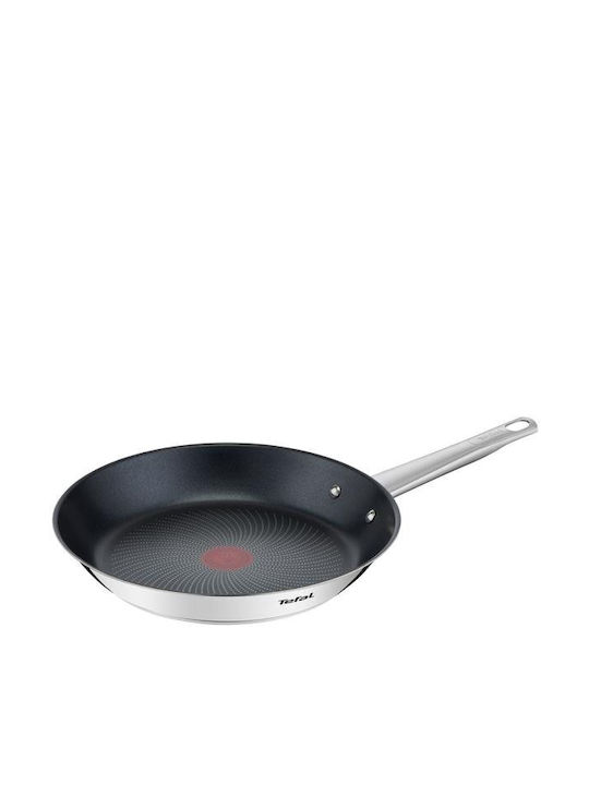 Tefal Cook Τηγάνι από Ανοξείδωτο Ατσάλι με Αντικολλητική Επίστρωση 28cm