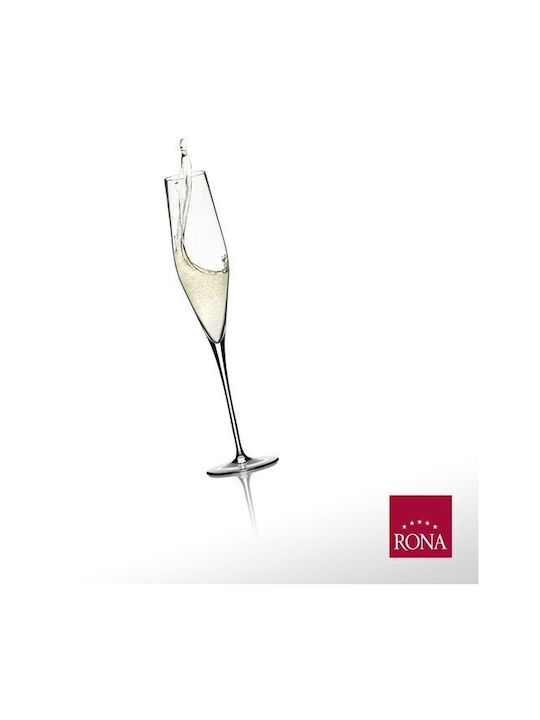 Rona Gläser-Set Champagner aus Glas Stapelbar 190ml 6Stück