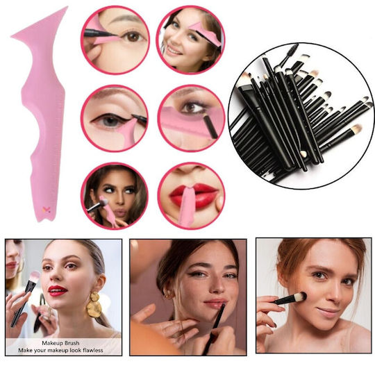 Profesional Set cu Pensule de Machiaj pentru Eye Liner Silicon 20buc