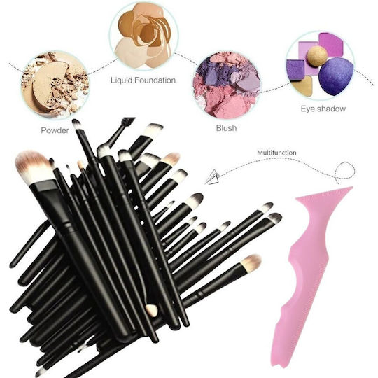 Profesional Set cu Pensule de Machiaj pentru Eye Liner Silicon 20buc