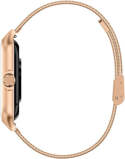 Garett GRC Style Smartwatch με Παλμογράφο (Ροζ Χρυσό)