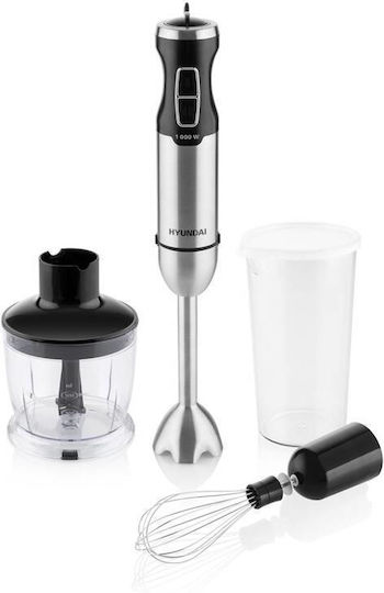 Hyundai Hb1000 Handmixer mit Inox-Stab 1000W Silber