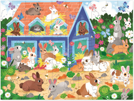 Kids Puzzle Bunny House 50pcs Crocodile Creek