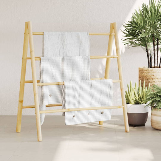 vidaXL Leiter Badezimmer Doppel Wandmontage ​100x100cm Braun