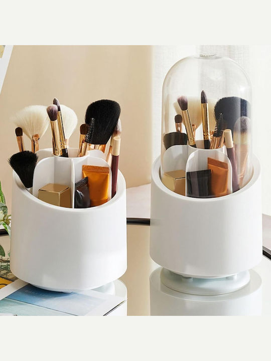 Cosmetics Organization Box With White Dividers