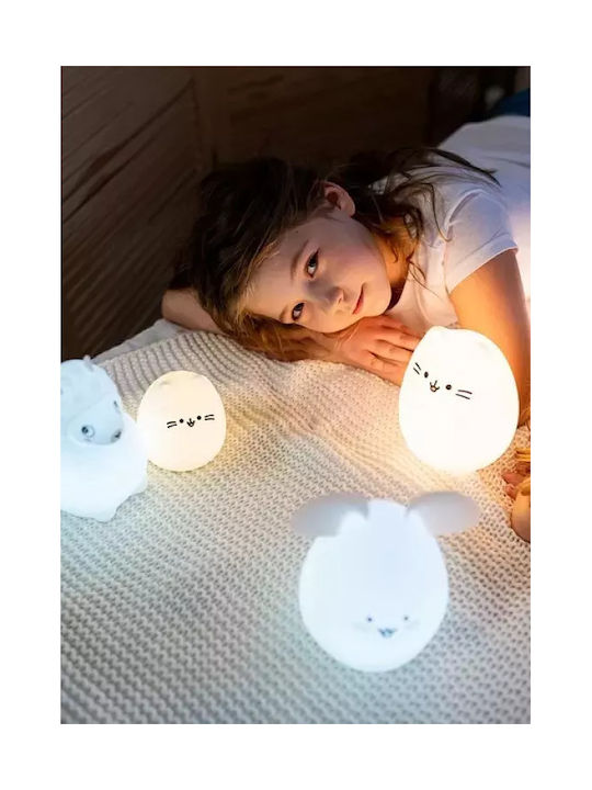innoGio Φωτάκι Νυκτός LED Mouse Ρεύματος Λευκό