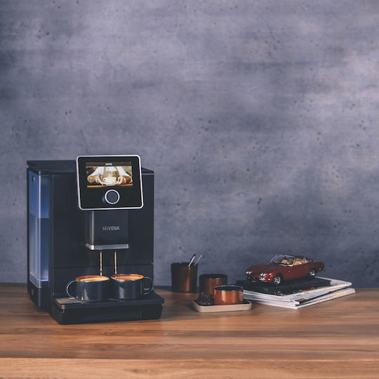 Nivona CafeRomatica 960 Αυτόματη Μηχανή Espresso 1465W Πίεσης 15bar για Cappuccino με Μύλο Άλεσης Μαύρη