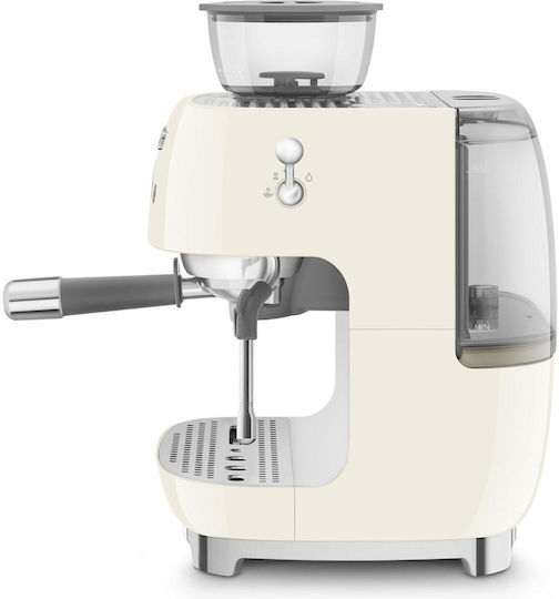 Smeg Automatic Espresso Machine 1650W Pressure 20bar with Grinder Beige EGF03CREU