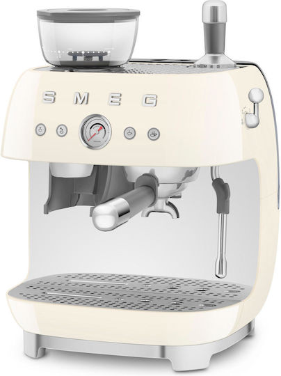 Smeg Automatic Espresso Machine 1650W Pressure 20bar with Grinder Beige EGF03CREU