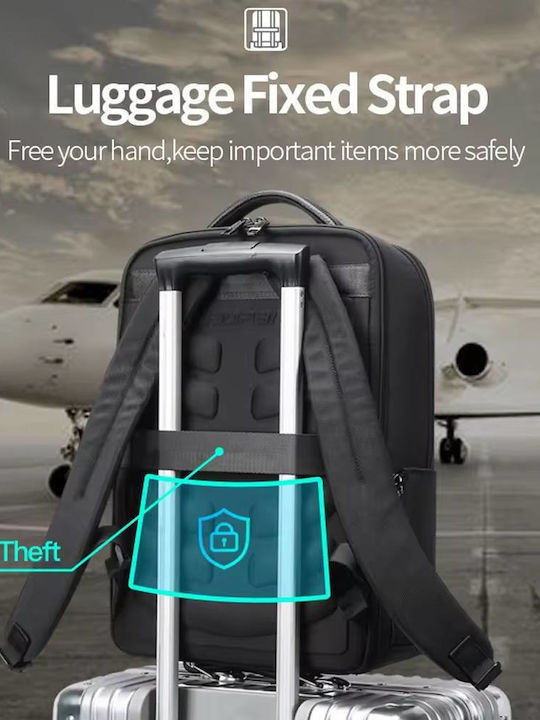 Bopai Laptop Backpack for 15.6" Laptop with USB Port in Black Colour 61-122891-BLACK