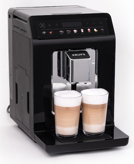 Krups Evidence One Αυτόματη Μηχανή Espresso 1450W Πίεσης 15bar για Cappuccino με Μύλο Άλεσης Μαύρη EA8958