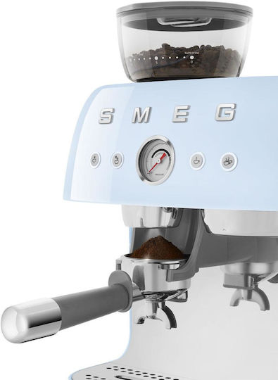 Smeg Automat de Espresso 1650W Presiune 20bar Albastră EGF03PBEU