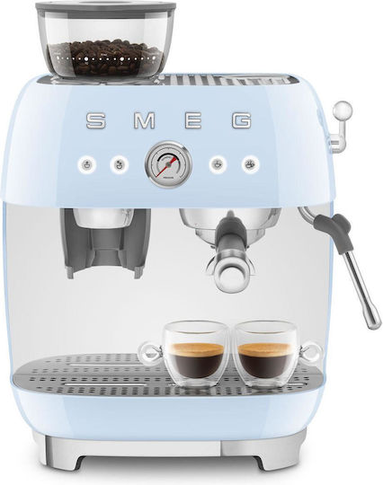 Smeg Automat de Espresso 1650W Presiune 20bar Albastră EGF03PBEU