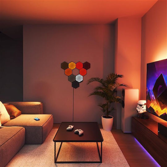 Nanoleaf Shapes Декоративна Лампа Шестоъгълник Черен 3бр