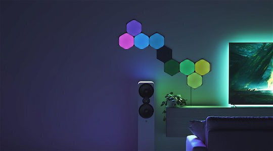 Nanoleaf Shapes Декоративна Лампа Шестоъгълник Черен 3бр