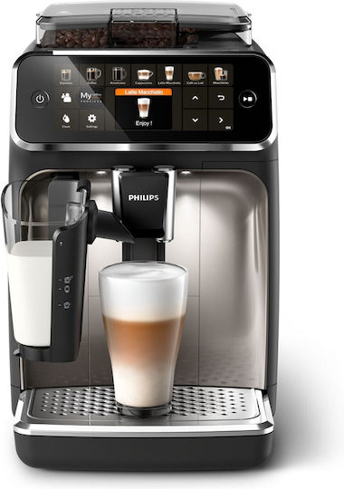 Philips 5400 Series Автоматична Еспресо Кафемашина 1500W 15bar Налягане за Cappuccino с Мелачка Черна EP5447/90