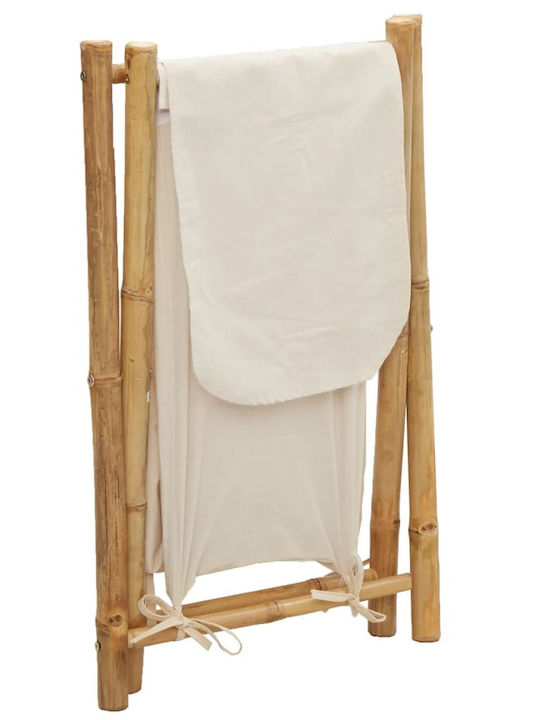 vidaXL 368035 Καλάθι Απλύτων Bamboo Πτυσσόμενο 45x55x63.5cm Μπεζ