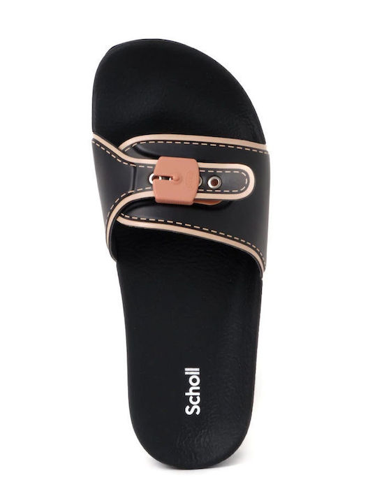 Pescura Women's Sandals Flatforms Black Regular Fit