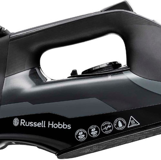 Russell Hobbs Diamond Elite Fier de Călcat cu Aburi 3100W cu Talpă Ceramică și Debit Continu de Abur 70g/min