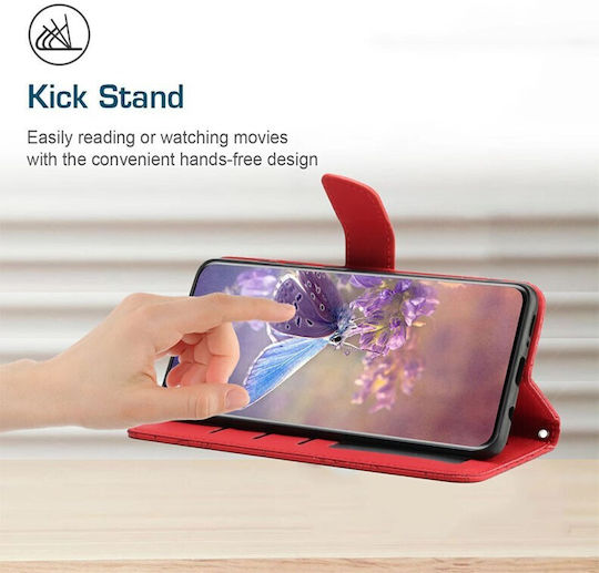 Butterfly Wallet Roșu (Honor 200 Lite 5G)