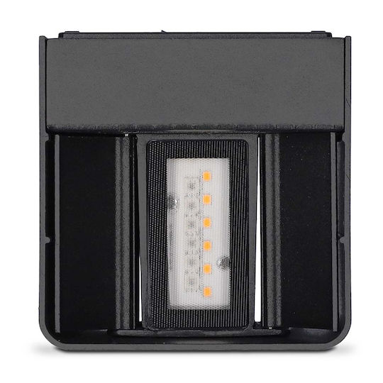 Nedis Επιτοίχιο Εξωτερικό Σποτ LED IP65 4W με Θερμό Λευκό Φως Διπλής Δέσμης