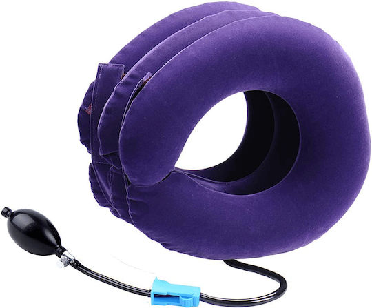 Pernă de masaj pentru gât, spate & corp cu funcție de încălzire Violet