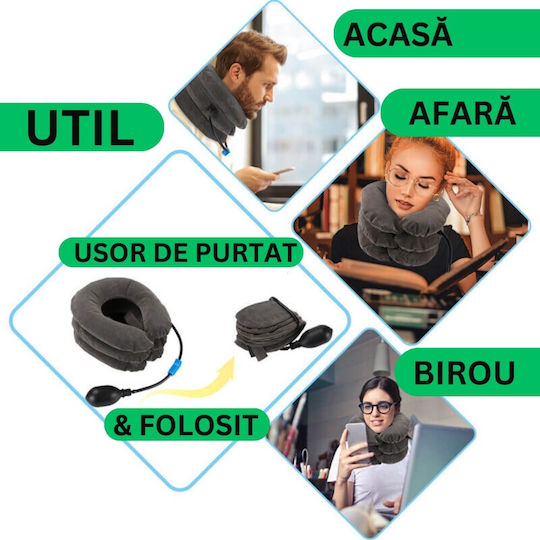 Pernă de masaj pentru gât, spate & corp Gri