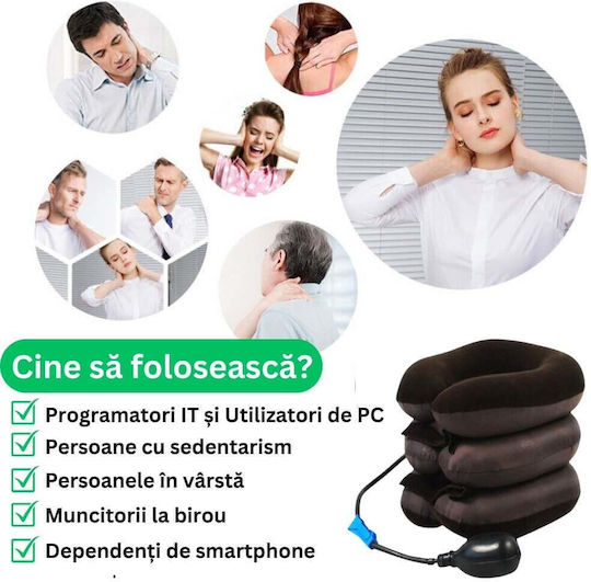 Pernă de masaj pentru gât, spate & corp cu funcție de încălzire Violet