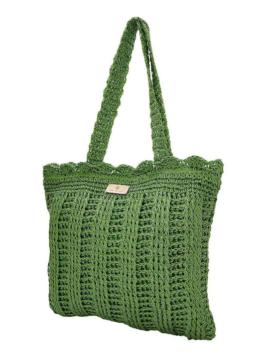 Bag to Bag Ψάθινη Women's Bag Shoulder Green