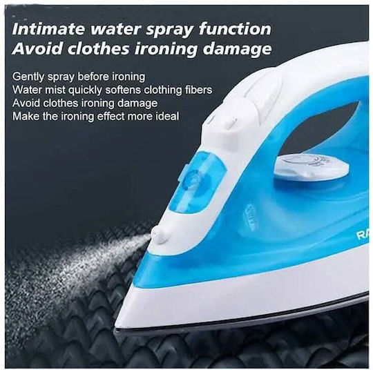 Raf R.1229B Steam Iron 1200W with Ceramic Plate and Continuous Steam Supply 55g/min