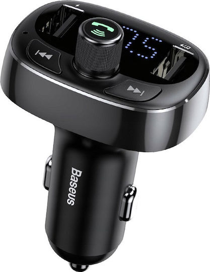 Baseus FM Car Transmitter T-typed S-09 with Bluetooth / MicroSD / USB
