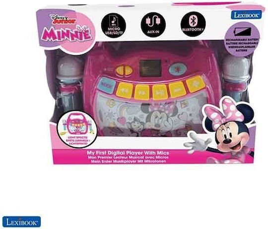 Lexibook Ηχείο Karaoke με Ασύρματα Μικρόφωνα Minnie Mouse Light-up Ροζ