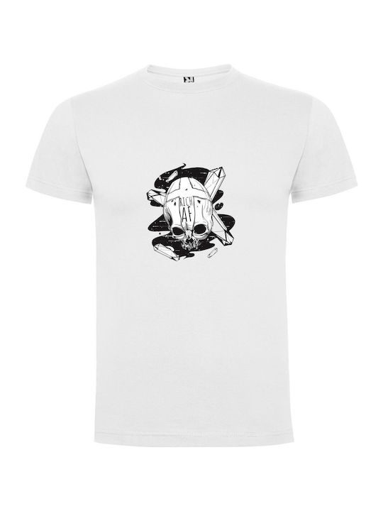 iLovePrints Mcbess's Sacred Skull T-shirt White