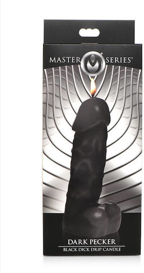 Master Series Pain Candle in Penis Shape BDSM Accessory in Black Color