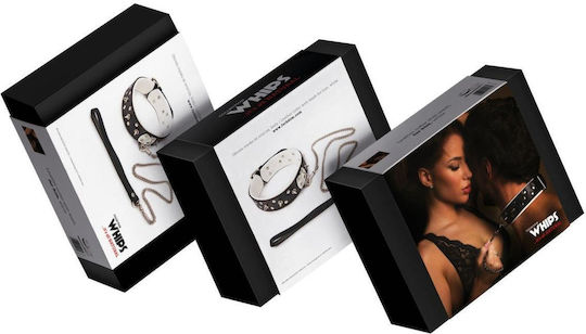 Whips Collections Κολάρο σε Λευκό Χρώμα