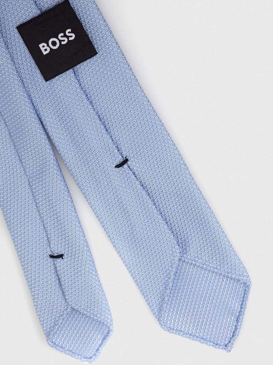 Hugo Boss Herren Krawatte Synthetisch in Blau Farbe