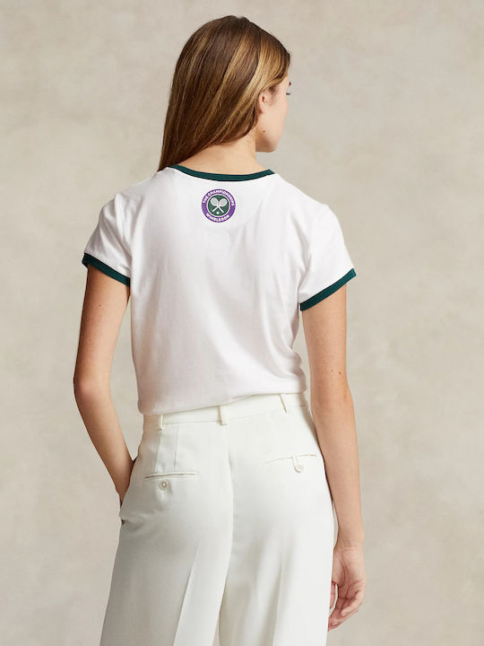 Ralph Lauren Damen Sportlich T-shirt Weiß
