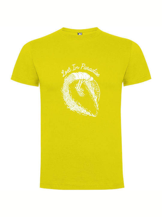 iLovePrints Paradise's Misplaced Artistry T-shirt Yellow