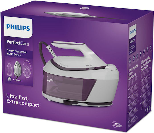 Philips PerfectCare 6000 Σύστημα Σιδερώματος Πίεσης 6.5bar με Δοχείο 1.8lt