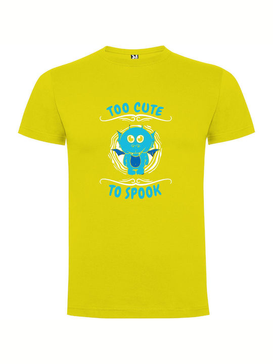 iLovePrints Cutely Spooky Friends Tricou Galben